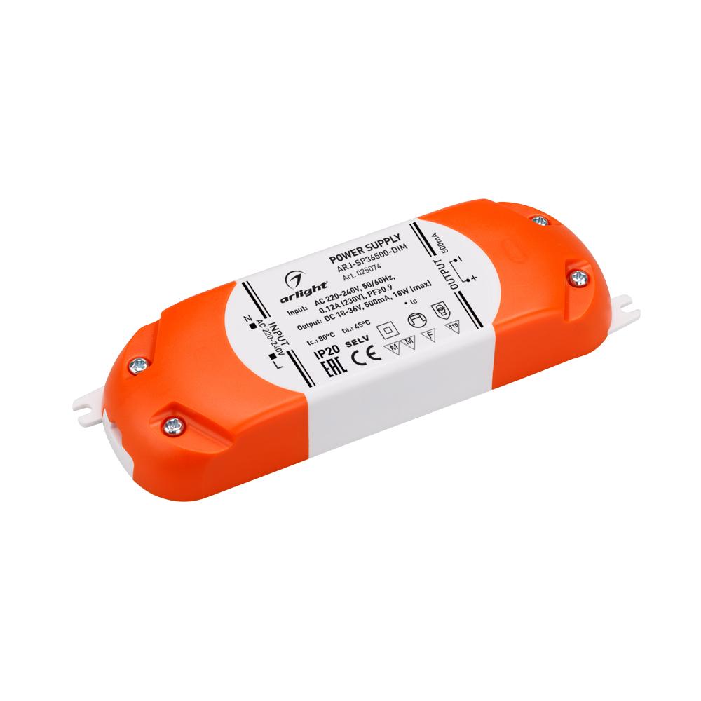 Arlight 025074 Блок питания ARJ-SP36500-DIM (18W, 500mA, PFC, Triac) Arlight 025074 Блок питания ARJ-SP36500-DIM (18W, 500mA, PFC, Triac)