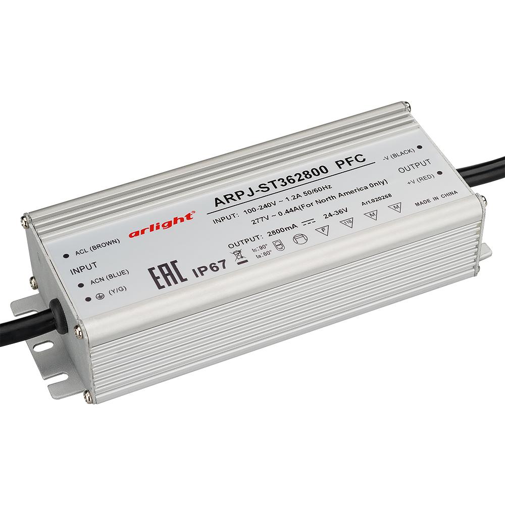 Arlight 020268 Блок питания ARPJ-ST362800 PFC (100W, 2800mA) Arlight 020268 Блок питания ARPJ-ST362800 PFC (100W, 2800mA)