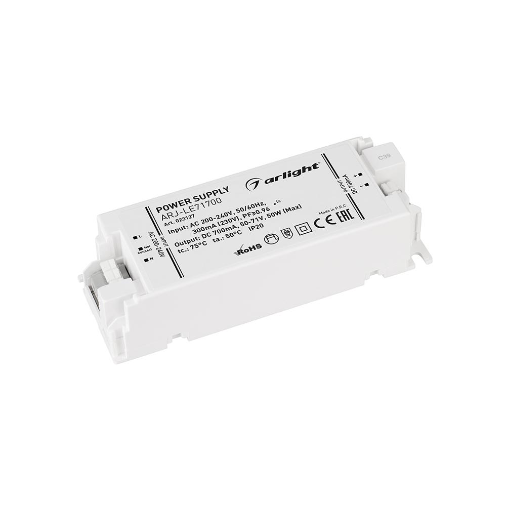 Arlight 023127 Блок питания ARJ-LE71700 (50W, 700mA, PFC) Arlight 023127 Блок питания ARJ-LE71700 (50W, 700mA, PFC)