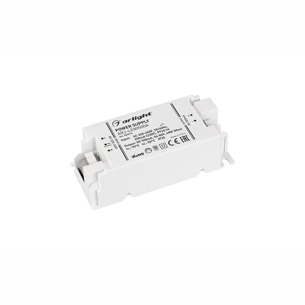Arlight 023914 Блок питания ARJ-LE80500A (40W, 500mA, PFC) Arlight 023914 Блок питания ARJ-LE80500A (40W, 500mA, PFC)