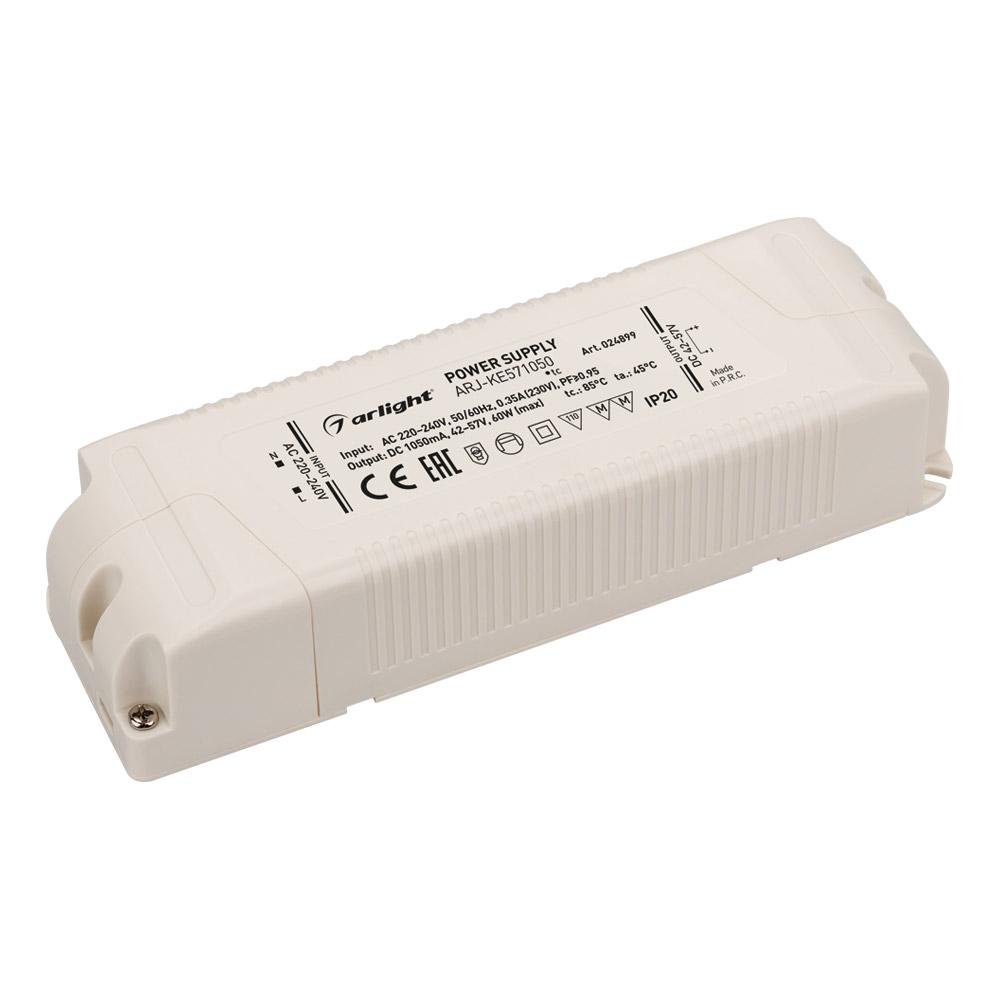 Arlight 024899 Блок питания ARJ-KE571050 (60W, 1050mA, PFC) Arlight 024899 Блок питания ARJ-KE571050 (60W, 1050mA, PFC)