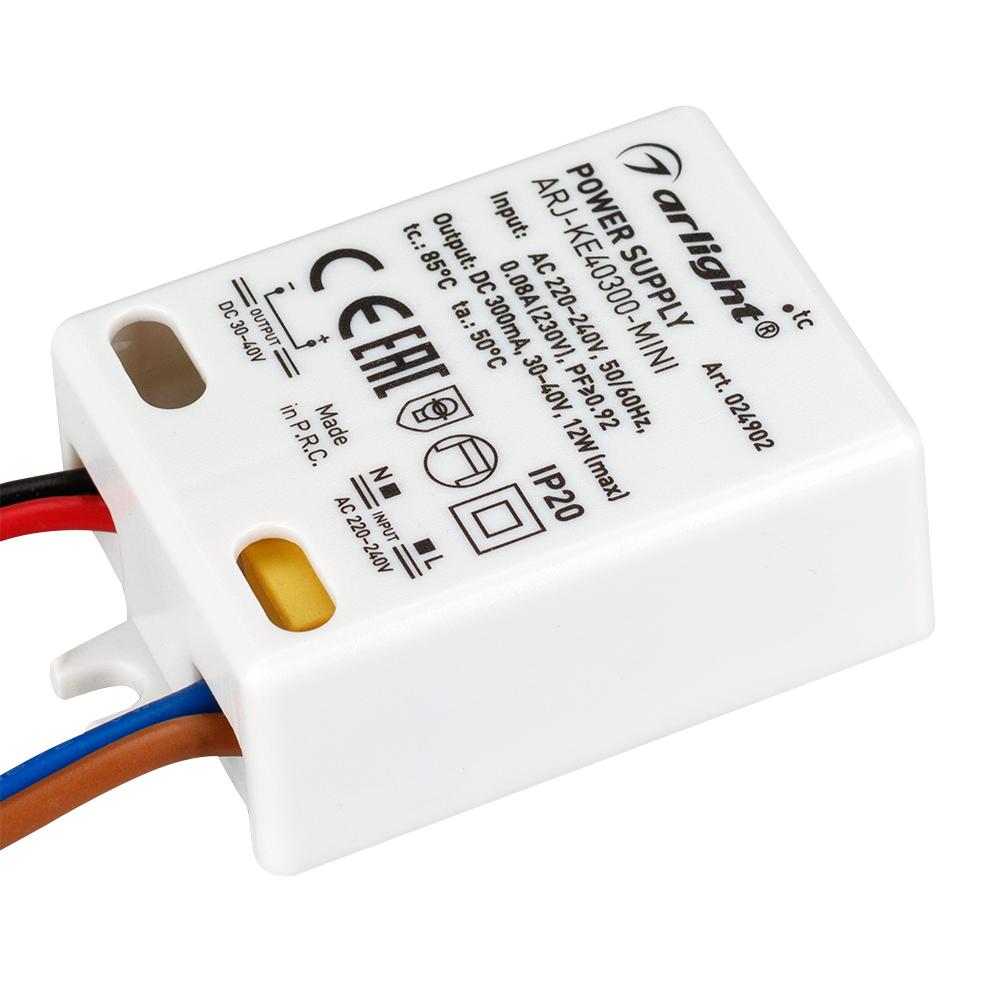Arlight 024902 Блок питания ARJ-KE40300-MINI (12W, 300mA, PFC) Arlight 024902 Блок питания ARJ-KE40300-MINI (12W, 300mA, PFC)
