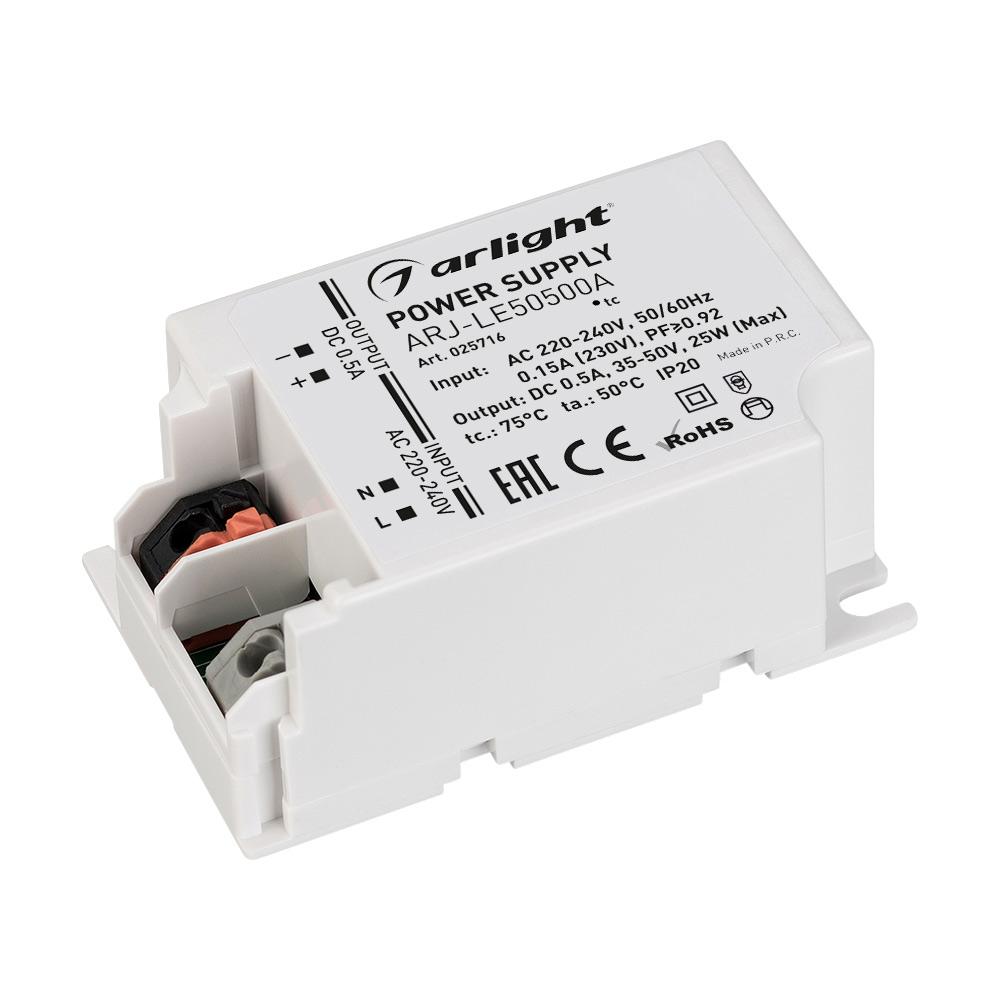 Arlight 025716 Блок питания ARJ-LE50500A (25W, 500mA, PFC) Arlight 025716 Блок питания ARJ-LE50500A (25W, 500mA, PFC)