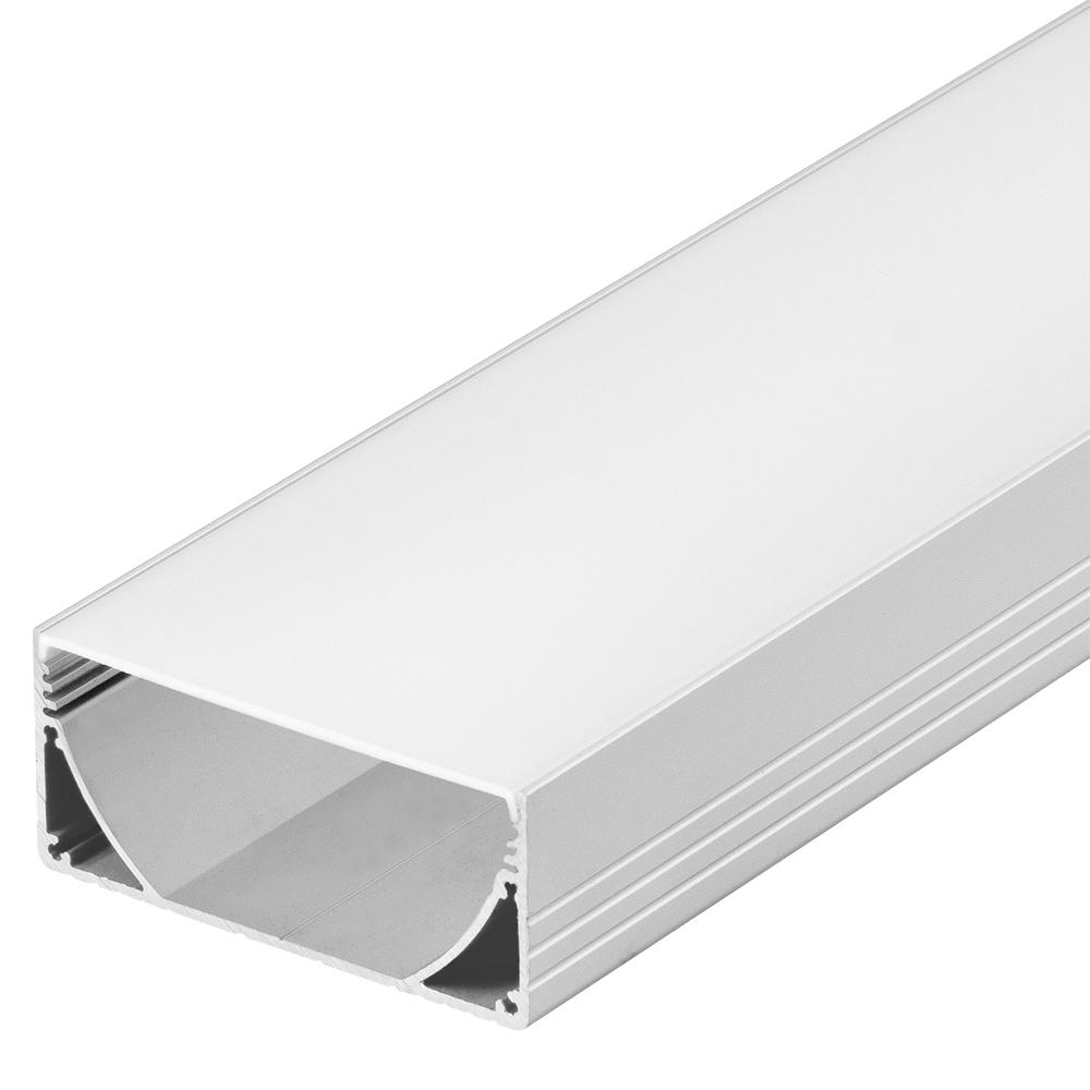 Arlight 019097 Профиль с экраном ALU-POWER-W80N-2000 ANOD+FROST Arlight 019097 Профиль с экраном ALU-POWER-W80N-2000 ANOD+FROST