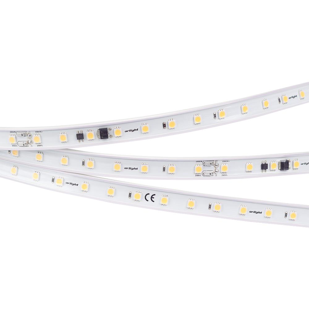 Arlight 024014 Лента ARL-50000PC-220V Warm3000 (5060, 54 LED/m, IP65)