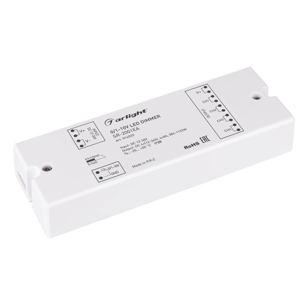 Arlight 014032 Диммер SR-2001EA (12-24V, 384-768W, 1-10V, 4CH) Arlight 014032 Диммер SR-2001EA (12-24V, 384-768W, 1-10V, 4CH)