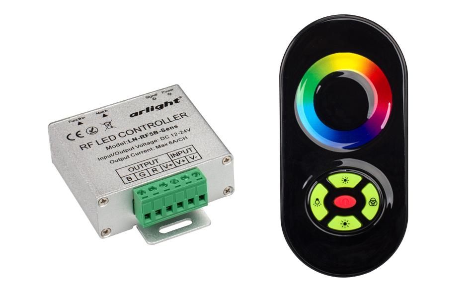 Arlight 016484 Контроллер LN-RF5B-Sens Black (12-24V,180-360W) Arlight 016484 Контроллер LN-RF5B-Sens Black (12-24V,180-360W)