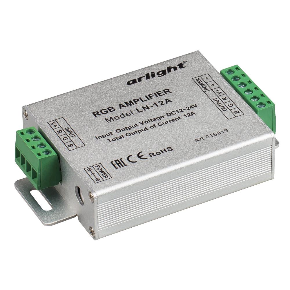 Arlight 016919 RGB-усилитель LN-12A (12-24V, 144-288W) Arlight 016919 RGB-усилитель LN-12A (12-24V, 144-288W)