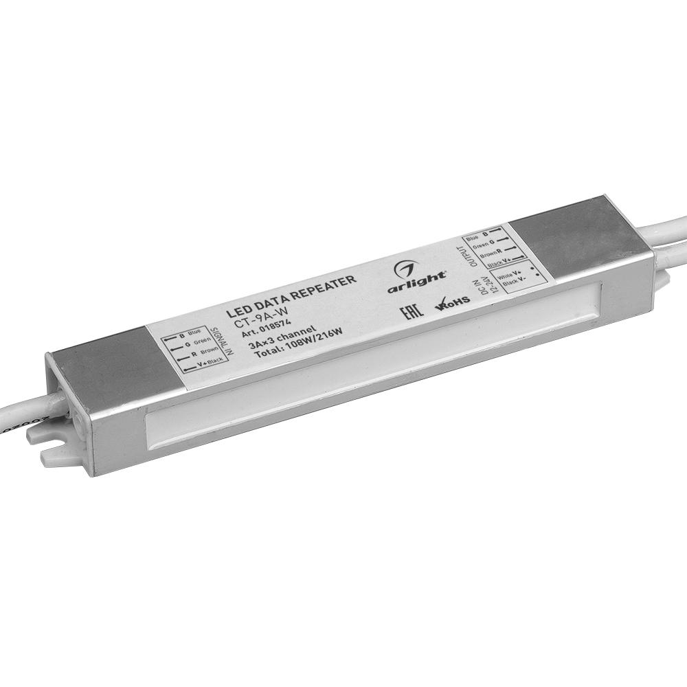 Arlight 018574 RGB-усилитель CT-9A-W (12-24V, 108-216W) Arlight 018574 RGB-усилитель CT-9A-W (12-24V, 108-216W)