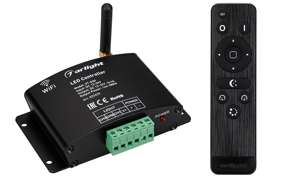 Arlight 023325 Контроллер VT-S20-3x4A WiFi (12-24V, ПДУ Стик 12кн, RF) Arlight 023325 Контроллер VT-S20-3x4A WiFi (12-24V, ПДУ Стик 12кн, RF)