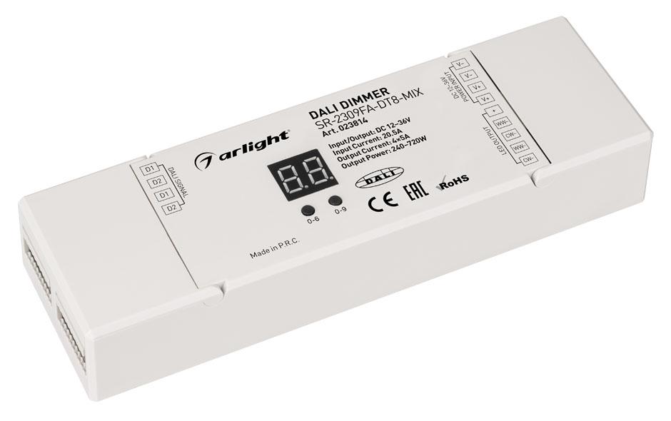Arlight 023814 Диммер DALI SR-2309FA-DT8-MIX (12-36V, 4x5A) Arlight 023814 Диммер DALI SR-2309FA-DT8-MIX (12-36V, 4x5A)