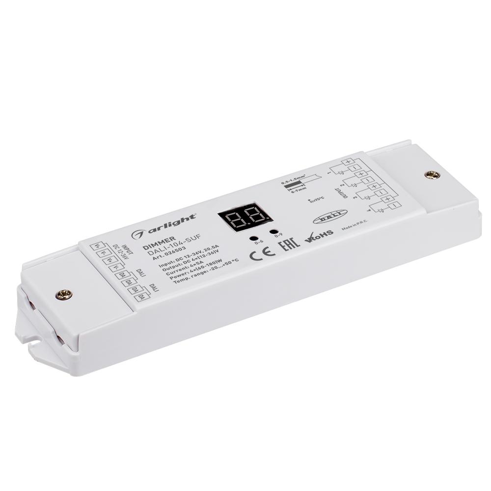 Arlight 026503 INTELLIGENT ARLIGHT Диммер DALI-104-SUF (12-36V, 4х5А) Arlight 026503 INTELLIGENT ARLIGHT Диммер DALI-104-SUF (12-36V, 4х5А)