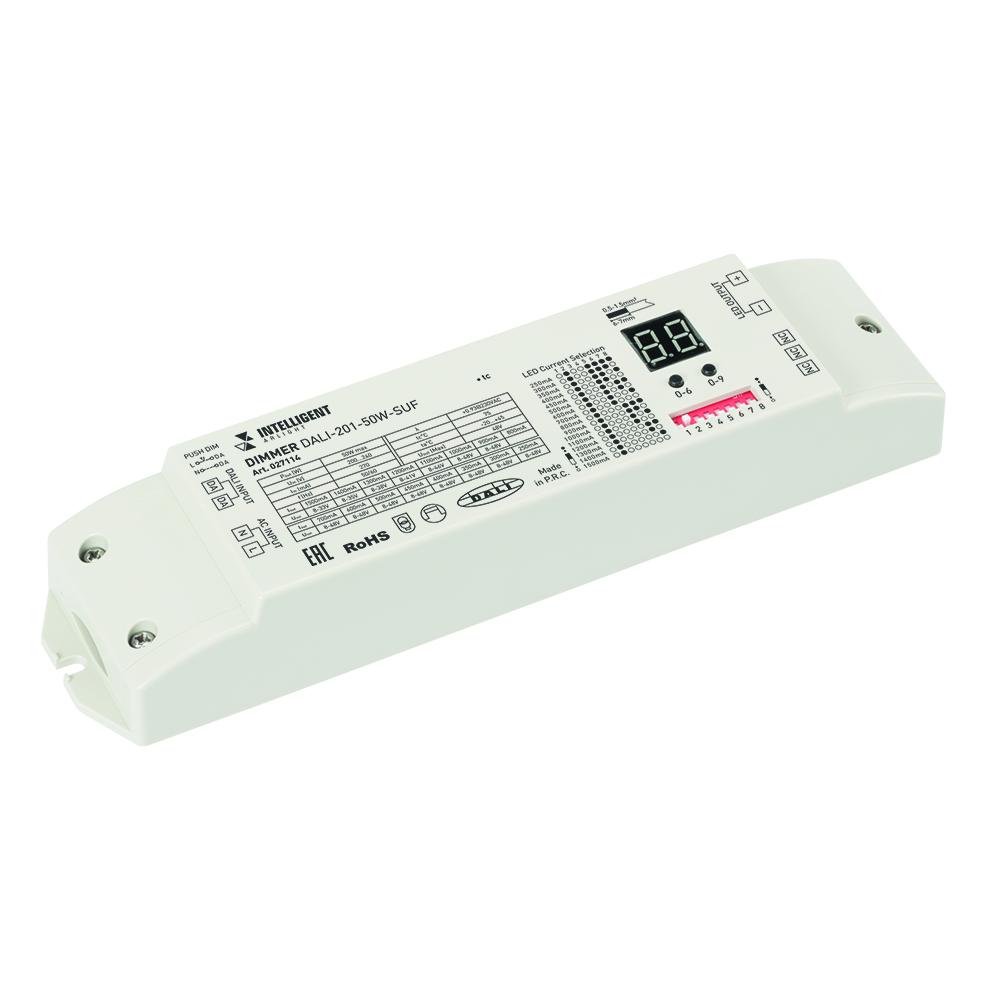 Arlight 027114 INTELLIGENT ARLIGHT Диммер DALI-201-50W-SUF (230V, 250-1500mА) Arlight 027114 INTELLIGENT ARLIGHT Диммер DALI-201-50W-SUF (230V, 250-1500mА)
