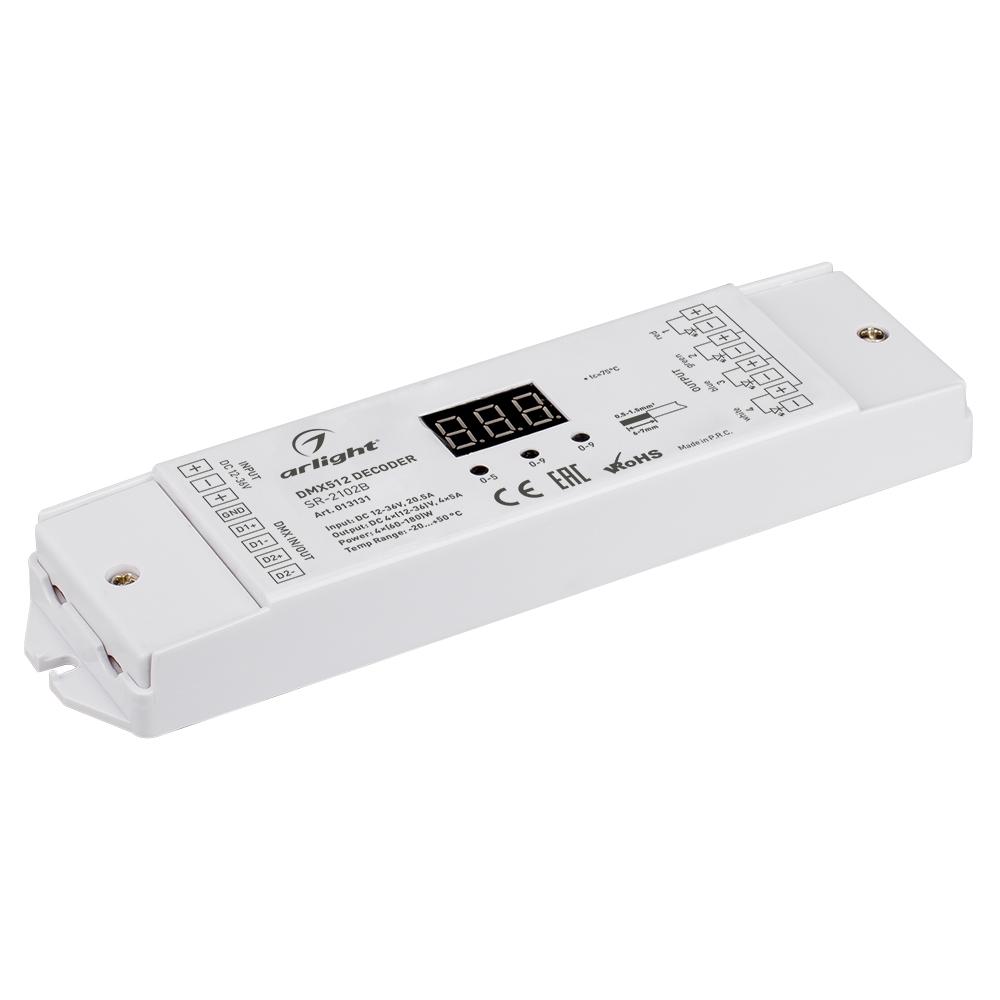 Arlight 013131 Декодер DMX SR-2102B (12-36V, 240-720W, 4CH) Arlight 013131 Декодер DMX SR-2102B (12-36V, 240-720W, 4CH)