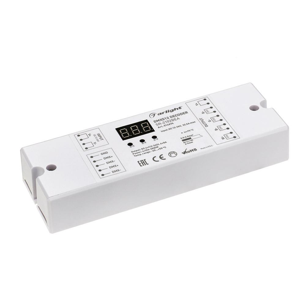 Arlight 014674 Декодер DMX SR-2102BEA (12-24V, 384-768W, 4CH) Arlight 014674 Декодер DMX SR-2102BEA (12-24V, 384-768W, 4CH)