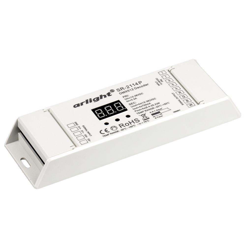 Arlight 019464 Декодер DMX SR-2114P (12-36V, 4x700mA) Arlight 019464 Декодер DMX SR-2114P (12-36V, 4x700mA)