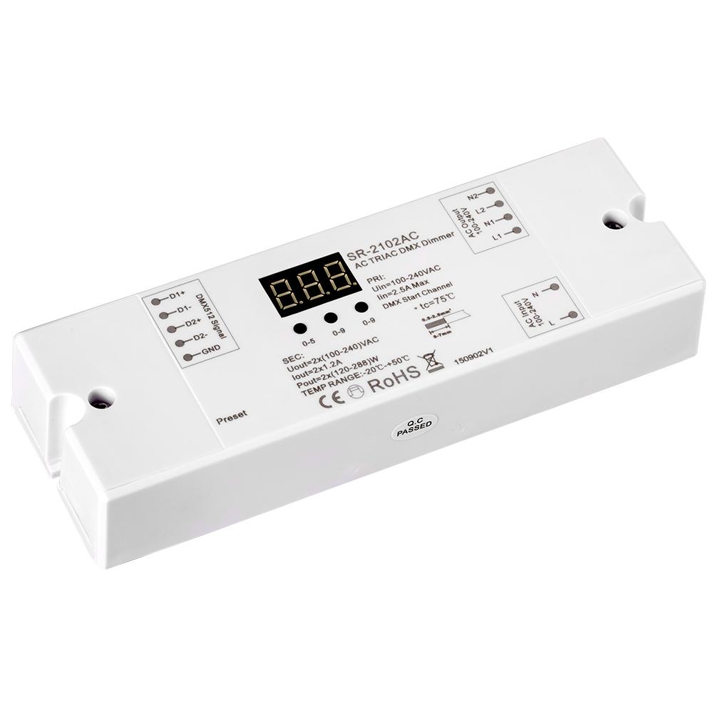 Arlight 020375 Декодер DMX SR-2102AC (220V, 560W) Arlight 020375 Декодер DMX SR-2102AC (220V, 560W)