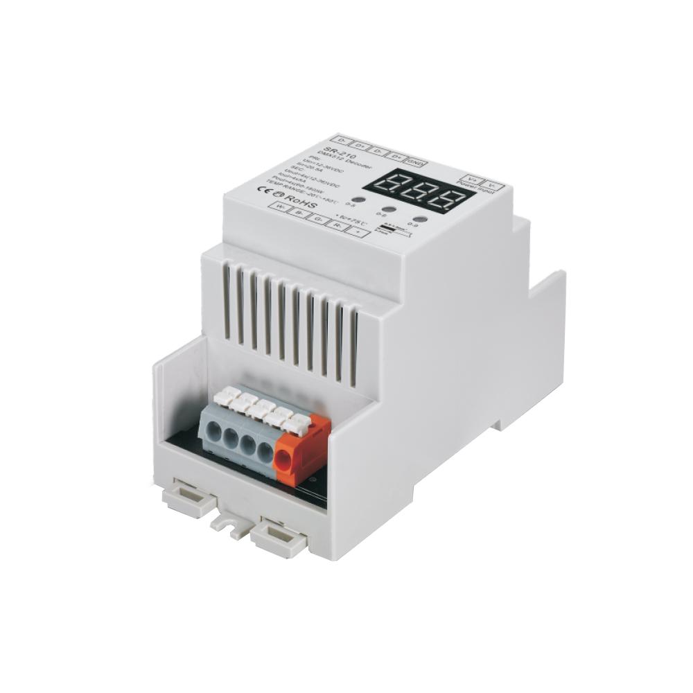 Arlight 021847 Декодер DMX SR-2108FA-RJ45-DIN (12-36V, 240-720W, 4CH)