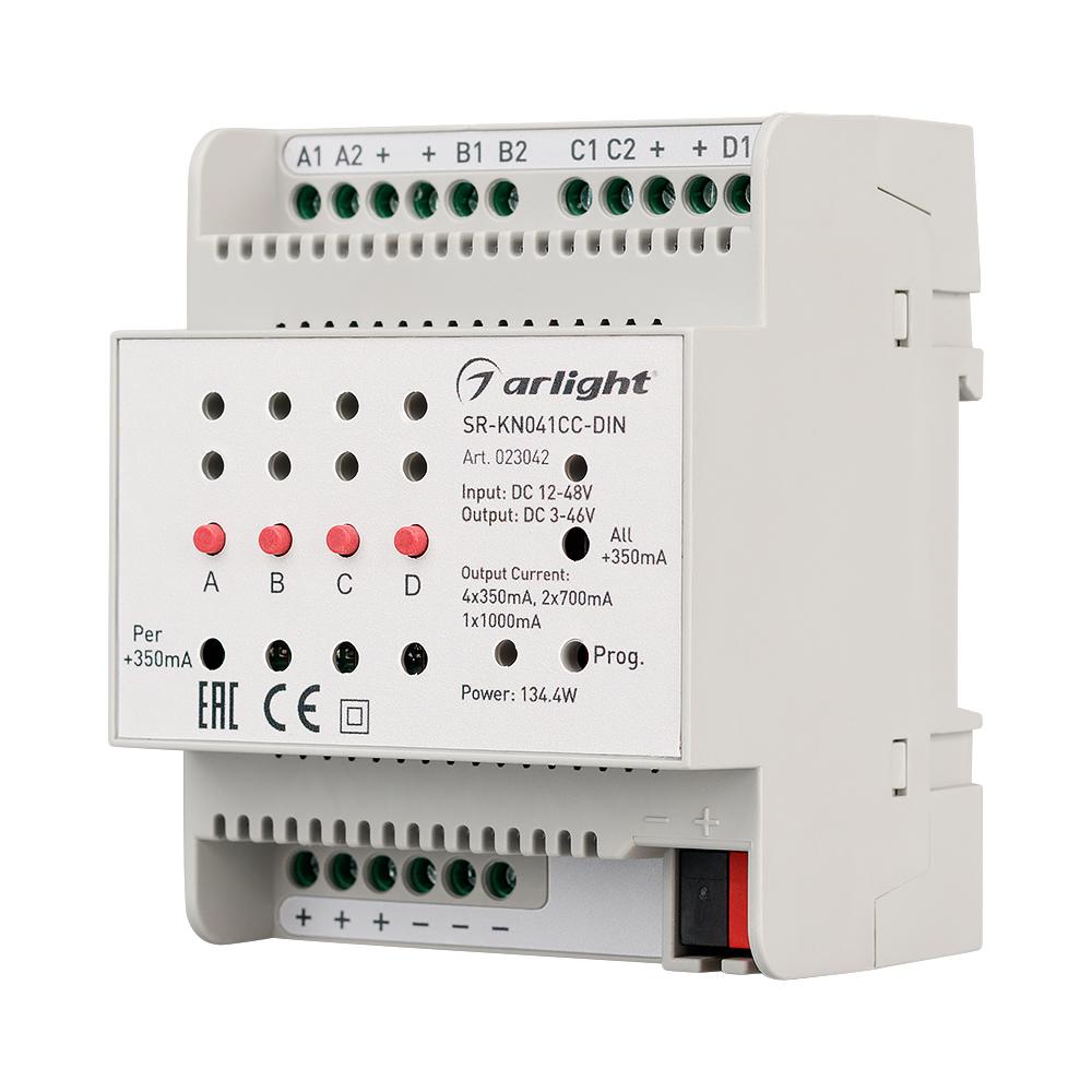 Arlight 023042 Контроллер тока SR-KN041CC-DIN (12-48V, 4x350/700mA) Arlight 023042 Контроллер тока SR-KN041CC-DIN (12-48V, 4x350/700mA)