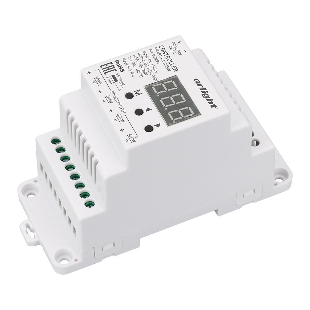 Arlight 022493 Контроллер SMART-K3-RGBW (12-36V, 240-720W, DIN)