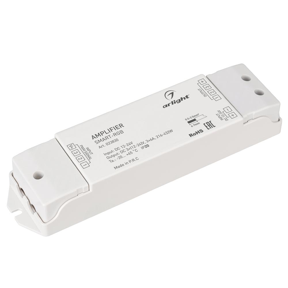 Arlight 023830 Усилитель SMART-RGB (12-24V, 3x6A) Arlight 023830 Усилитель SMART-RGB (12-24V, 3x6A)