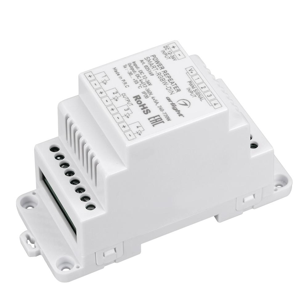 Arlight 025169 Усилитель SMART-RGBW-DIN (12-36V, 4x5A) Arlight 025169 Усилитель SMART-RGBW-DIN (12-36V, 4x5A)