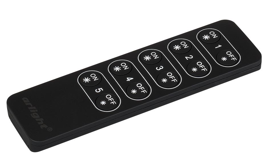 Arlight 019028 Пульт SR-2833K5 Black (диммер 5 зон) Arlight 019028 Пульт SR-2833K5 Black (диммер 5 зон)