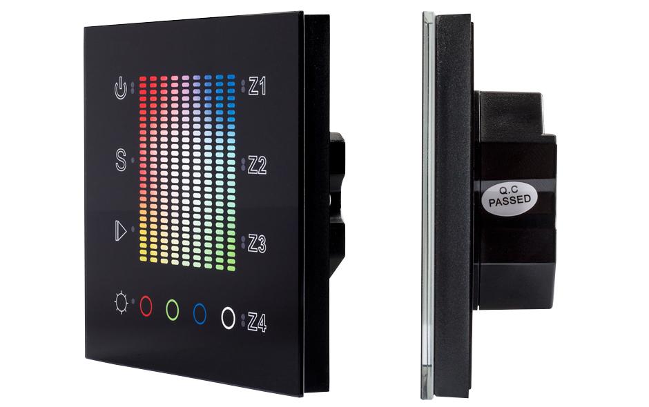 Arlight 020585 Панель Sens SR-2831AC-RF-IN Black (220V,RGB,4зоны) Arlight 020585 Панель Sens SR-2831AC-RF-IN Black (220V,RGB,4зоны)