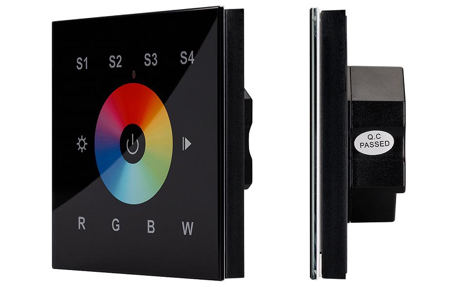 Arlight 021037 Панель Sens SR-2820B-AC-RF-IN Black (220V,RGBW,1 зона) Arlight 021037 Панель Sens SR-2820B-AC-RF-IN Black (220V,RGBW,1 зона)