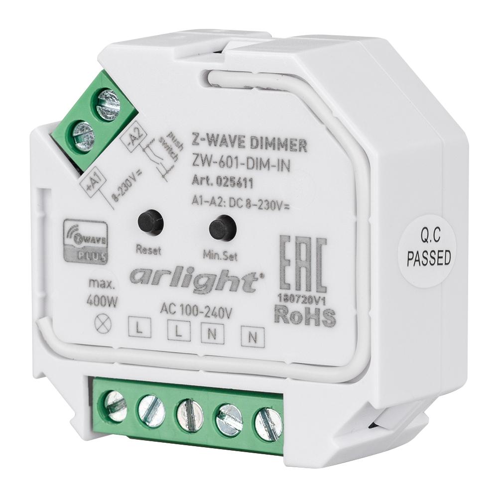 Arlight 025611 INTELLIGENT ARLIGHT Диммер ZW-601-DIM-IN (100-240V, 1x2A) Arlight 025611 INTELLIGENT ARLIGHT Диммер ZW-601-DIM-IN (100-240V, 1x2A)